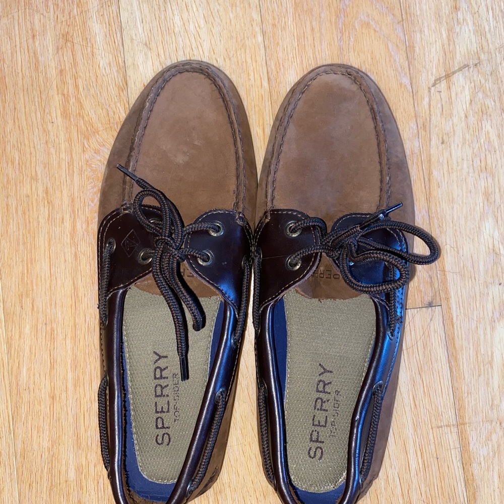Sperry Men's Two-Tone Brown Boat Shoes